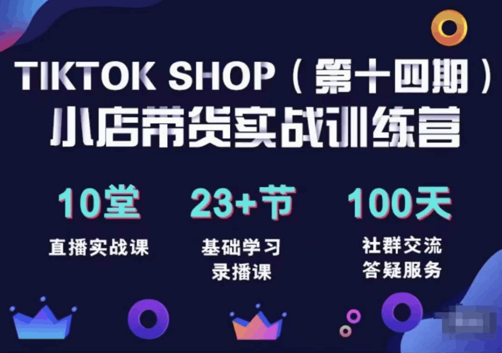 TikTok Shop全球店带货训练营（第十四期）-云创库