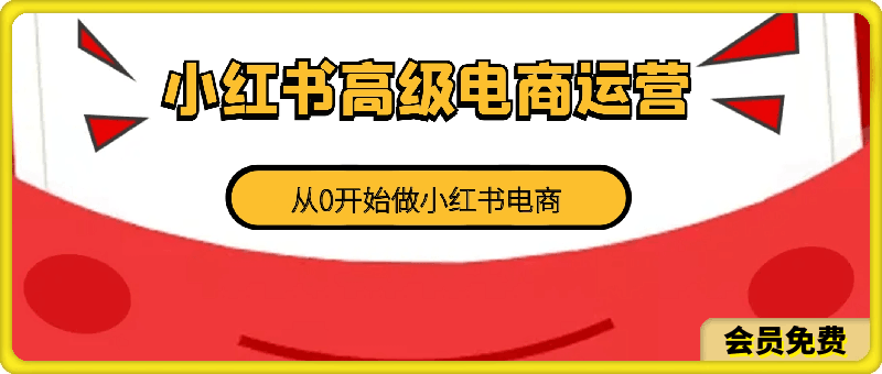 小红书高级电商运营课，从0开始做小红书电商-云创库