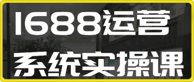 1688高阶运营系统实操课-云创库